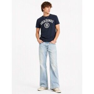 Abercrombie & Fitch Mens Vintage Flare Jeans 29x32 Light Wash Y2K 90s Made USA